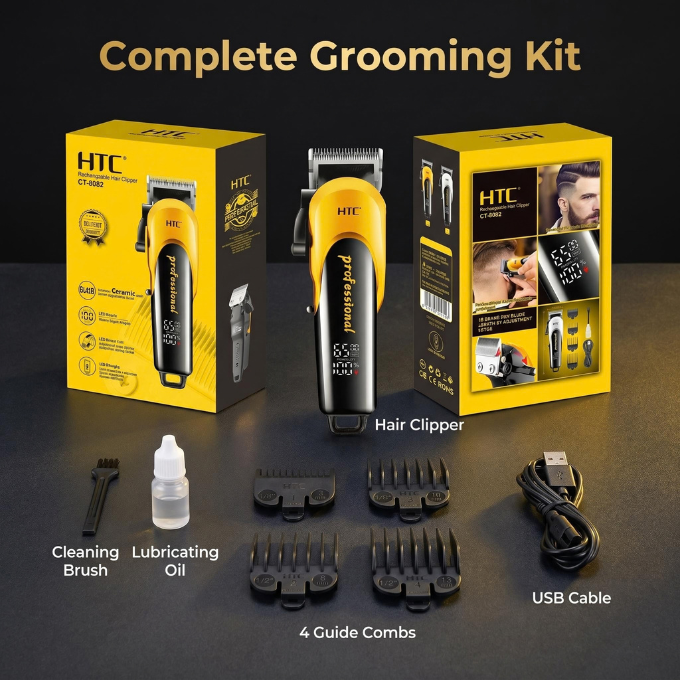Tondeuse HTC CT-8082 Professional – Rechargeable