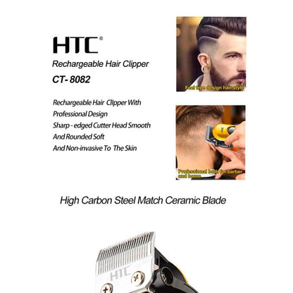 Tondeuse HTC CT-8082 Professional – Rechargeable