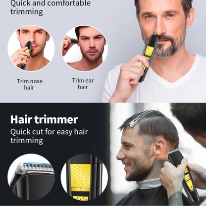 Tondeuse SPORTSMAN 3 EN 1 – Rasoir Multifonction Cheveux, Barbe & Nez