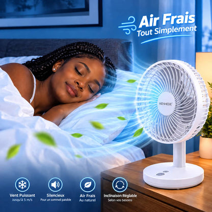Ventilateur Rechargeable 3 Vitesses